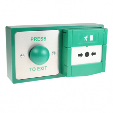 CDVI DBB-22-04 Green Domed Button & Resettable Door Release